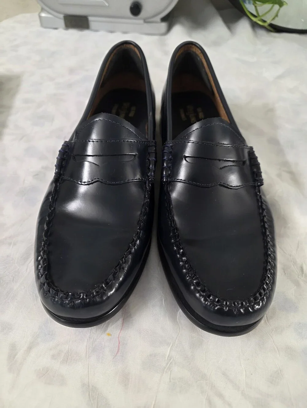 G.H.Bass Weejuns Originals Whitney Leather Loafer Dark Blue Size 10M - Picture 8 of 9